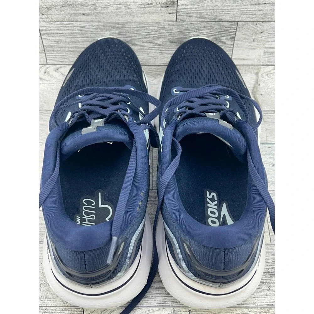 Brooks Ghost 15 Navy Blue Running Shoes Women Sz 8 Medium 1203801B450